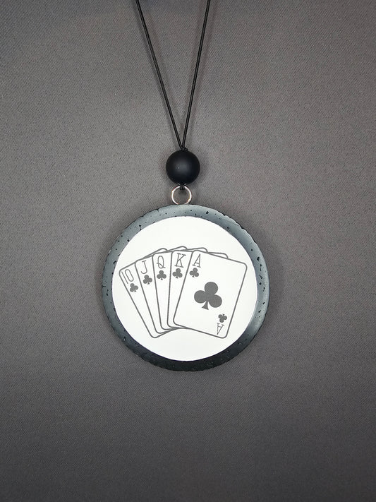 Poker Cards Hanging Freshie Scent: Midnight