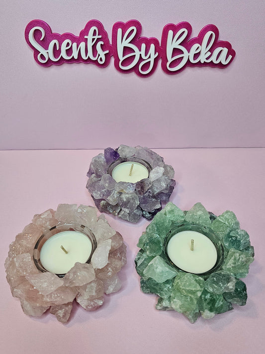 Crystal Tealight Holder comes with 4 Tealights