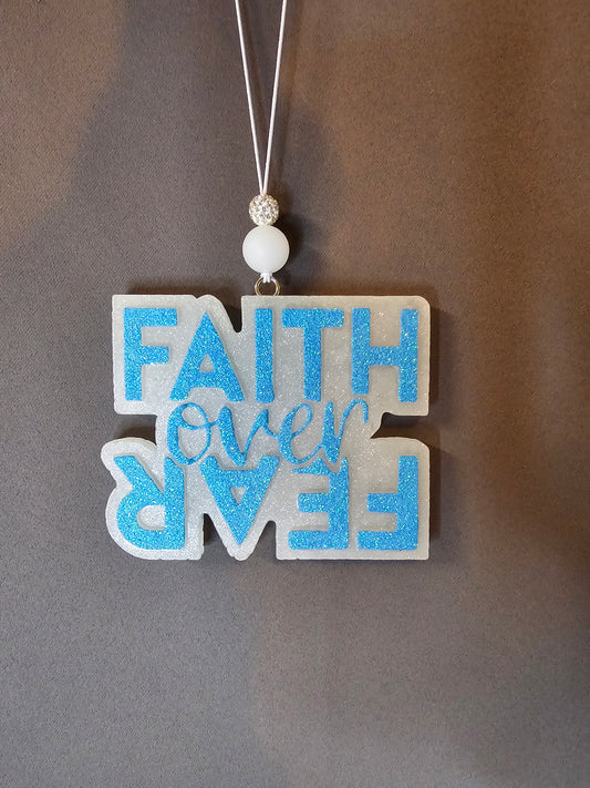 Faith Over Fear Hanging Air Freshener